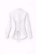 White Fitted Button Down Shirt
