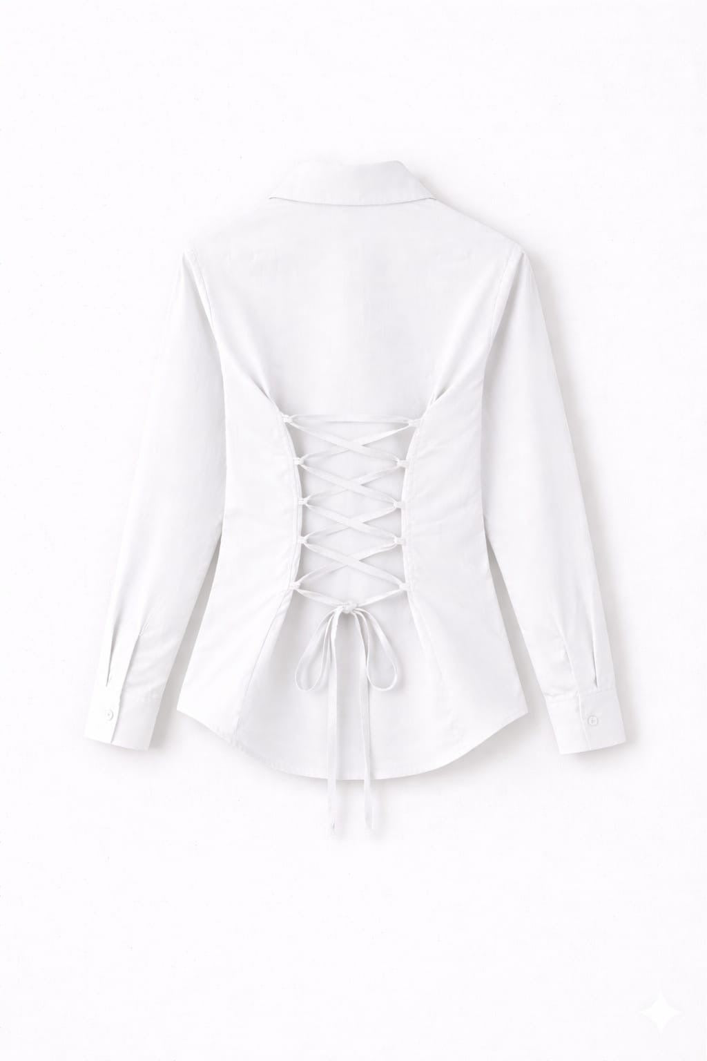White Fitted Button Down Shirt