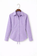 Lilac Fitted Button Down Shirt