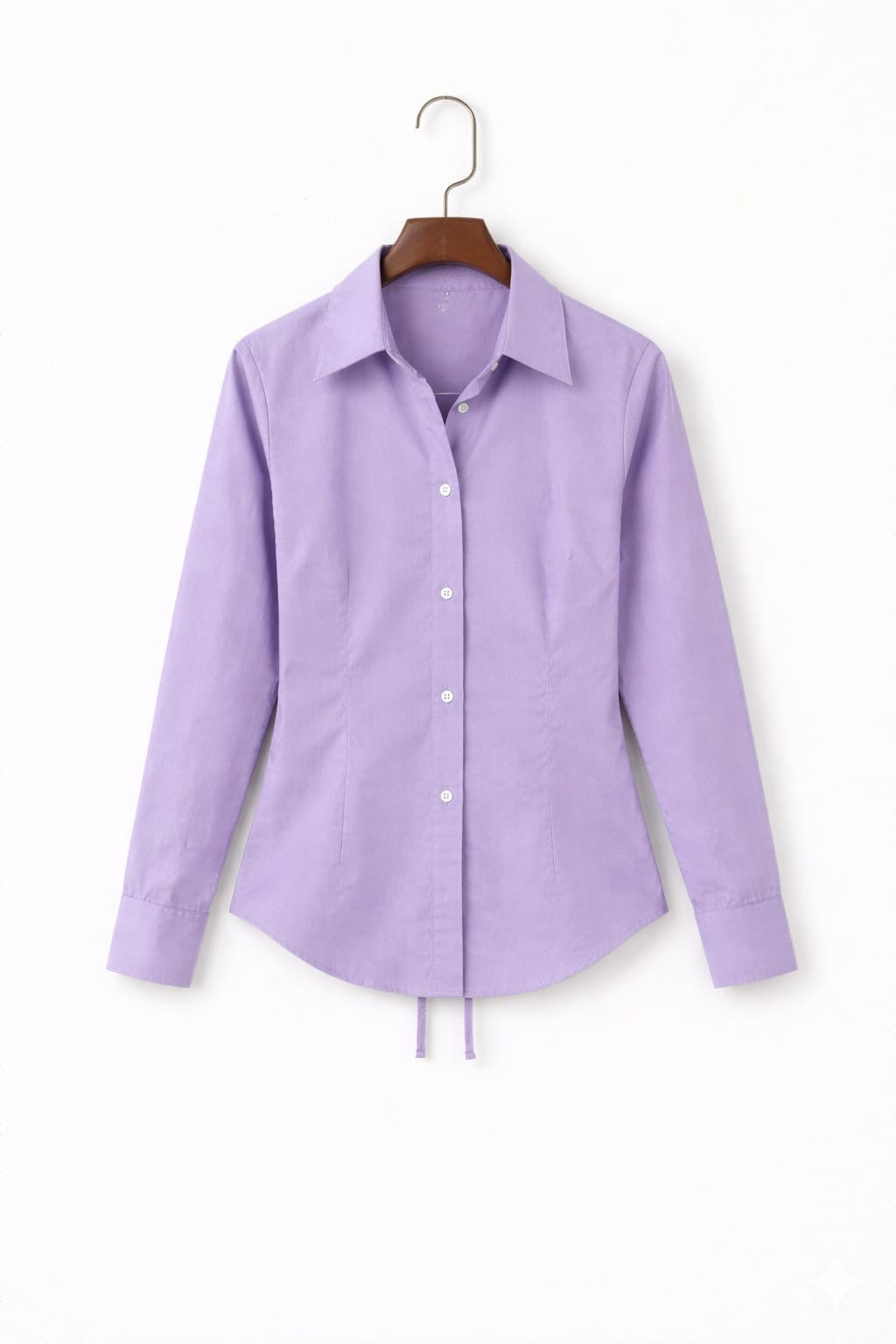 Lilac Fitted Button Down Shirt