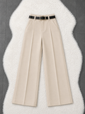Beige Formal Pants