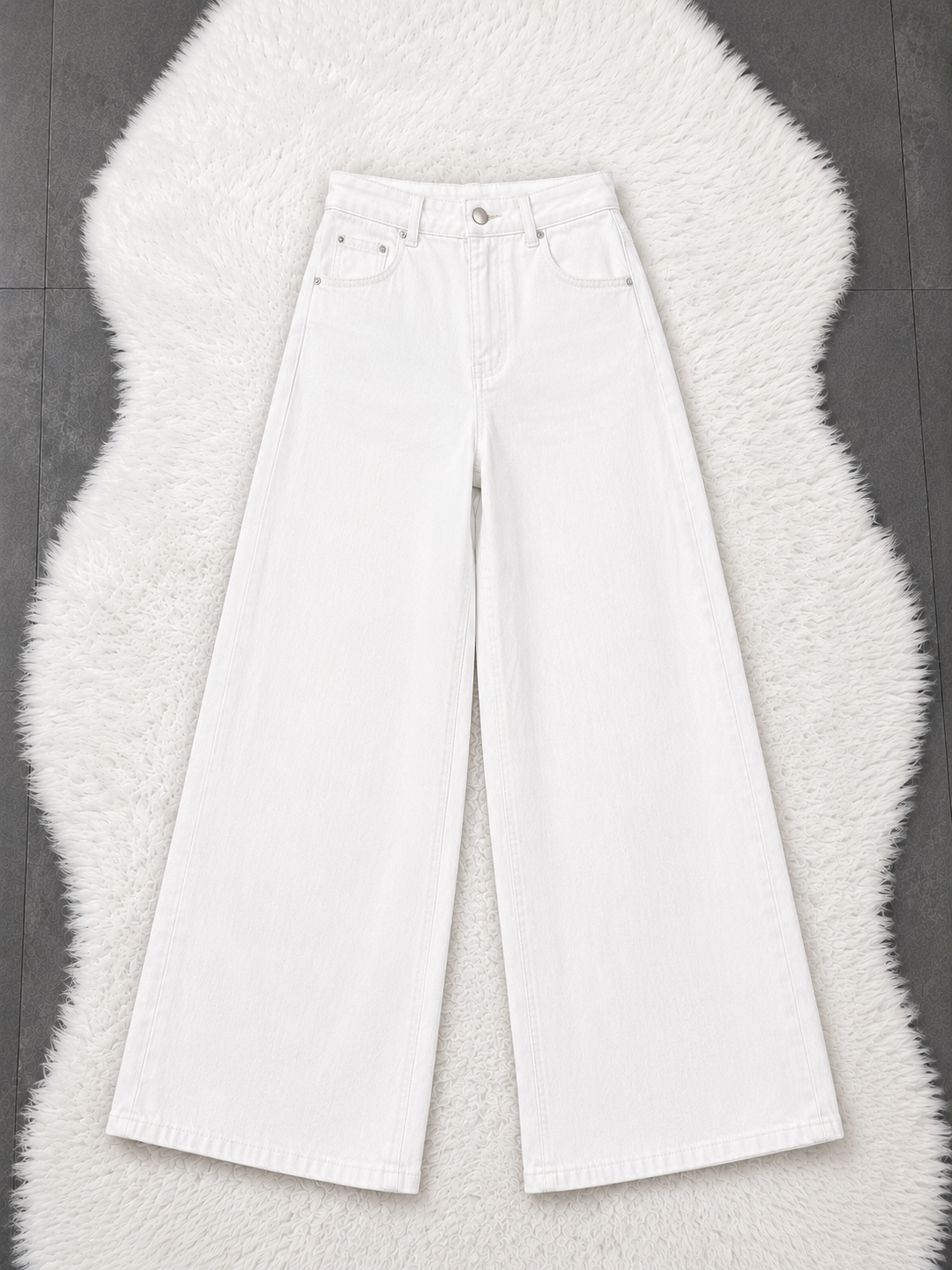 White Wide Leg Jeans