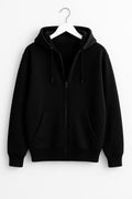 Black Zipper Hoodie