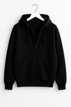 Black Zipper Hoodie