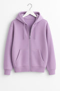 Lilac Zipper Hoodie