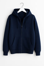 Navy Blue Zipper Hoodie