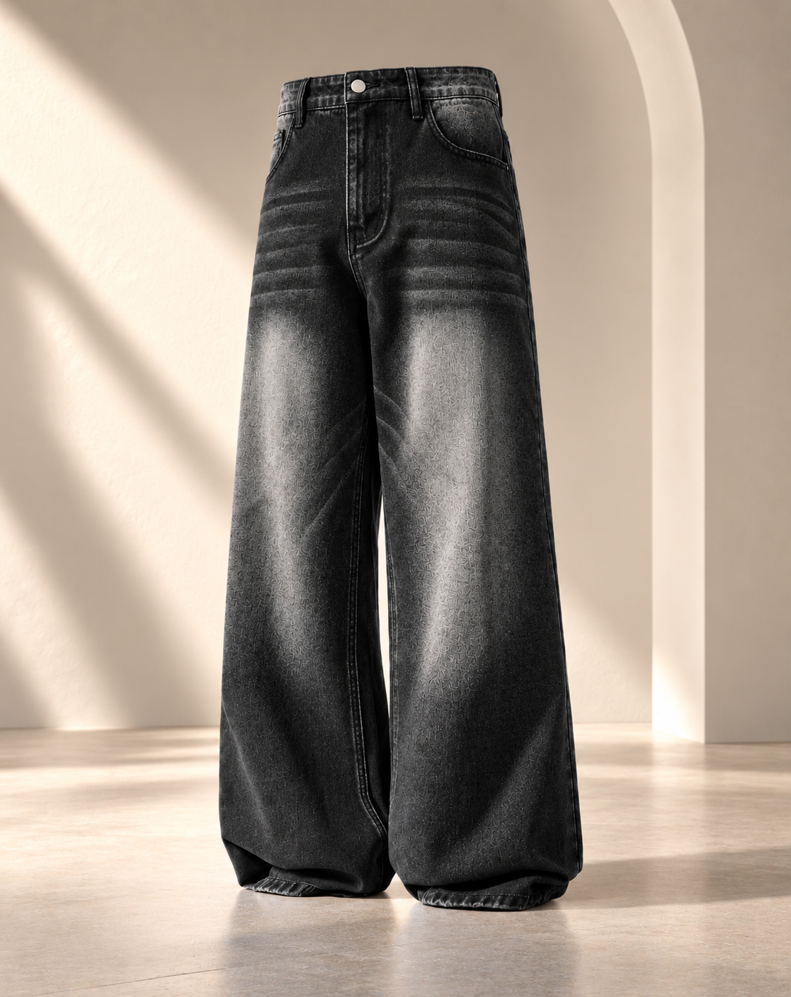 Vintage Black Shaded Jeans