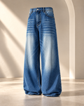Vintage Dark-Blue Shaded Jeans