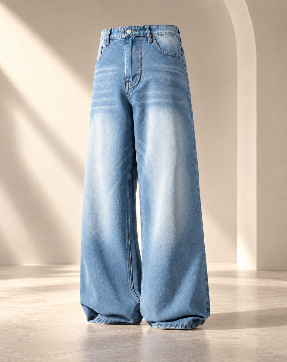 Vintage Iceblue Shaded Jeans