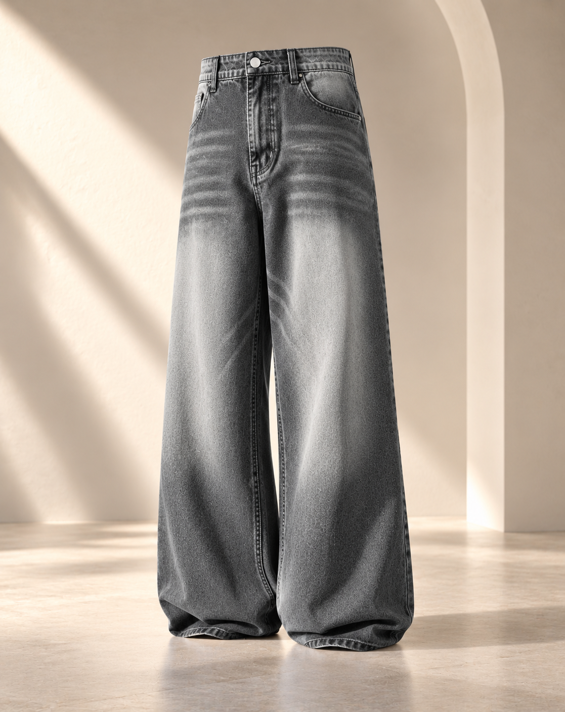 Vintage Grey Shaded Jeans